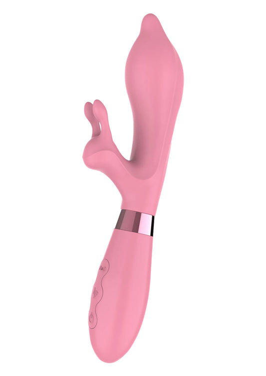 Vibratore Rabbit Love Funky Playhouse di ToyJoy con stimolatore clitorideo e 7 modalità.