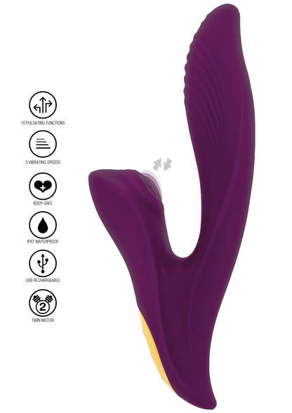 Athena Tapping Sensation di Toyjoy con doppio motore e movimenti di picchiettio.