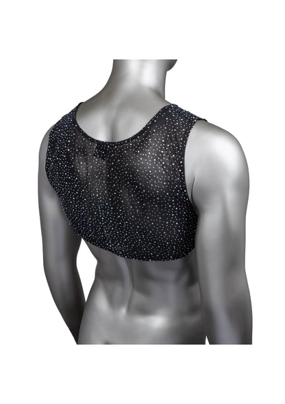 Radiance Crop Top trasparente con strass, aderente e sexy, perfetto per brillare con stile