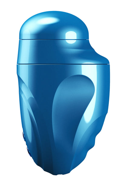 Masturbatore Hidden Desire Fusion X Aqua Bubble - Design innovativo in blu trasparente con vibrazione e pressione d'aria per un'esperienza visiva e tattile unica