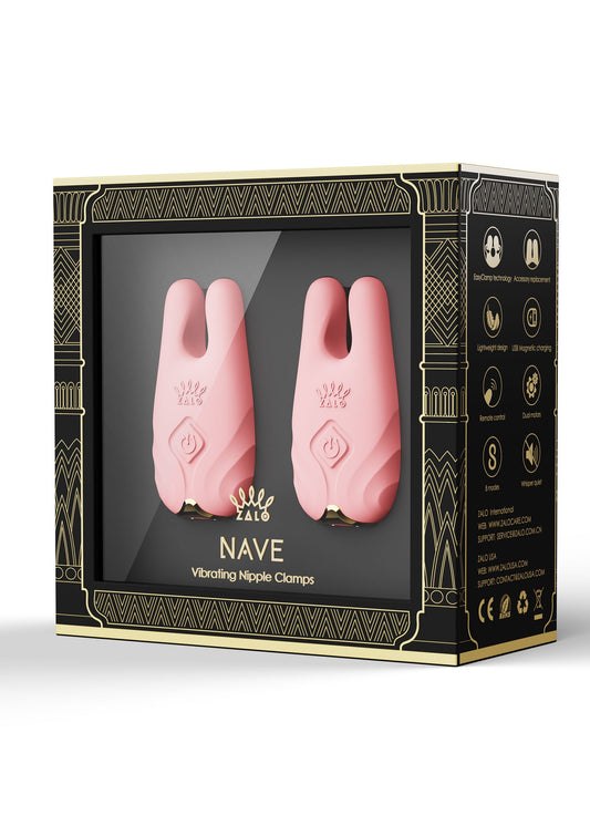 Vibratore Zalo Nave Vibrating Nipple Clamps