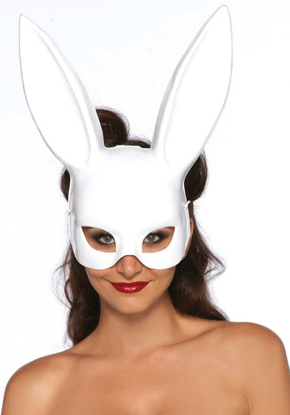 Maschera da coniglio bianca, elegante e sensuale per travestimenti sexy